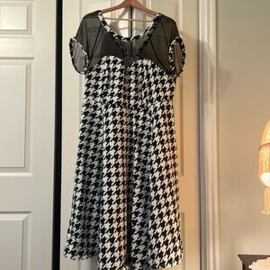 Houndstooth formal dress
